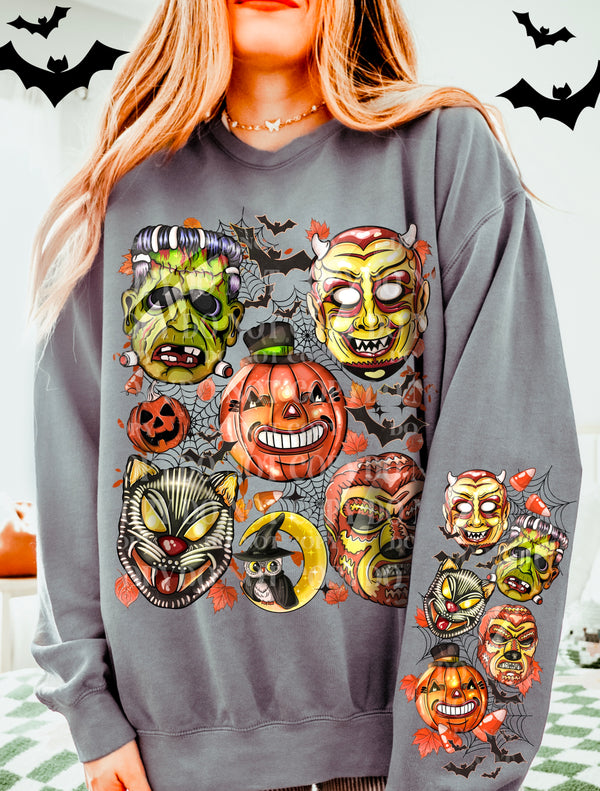 Vintage Masks *Optional long sleeve design* DTF Transfer