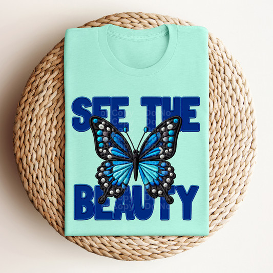 See The Beauty Butterfly 3 DTF Transfer