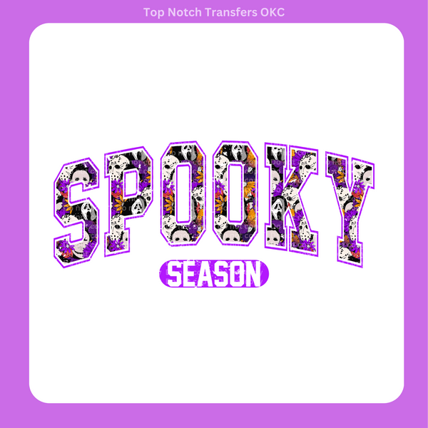 Spooky Season Purple DTF Transfer