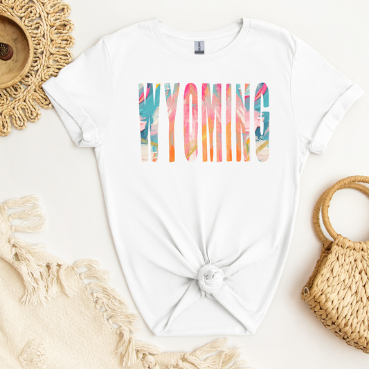 Wyoming Watercolor DTF Transfer