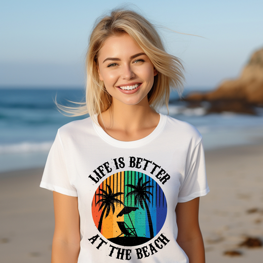 Life is Better at the Beach DTF Transfer