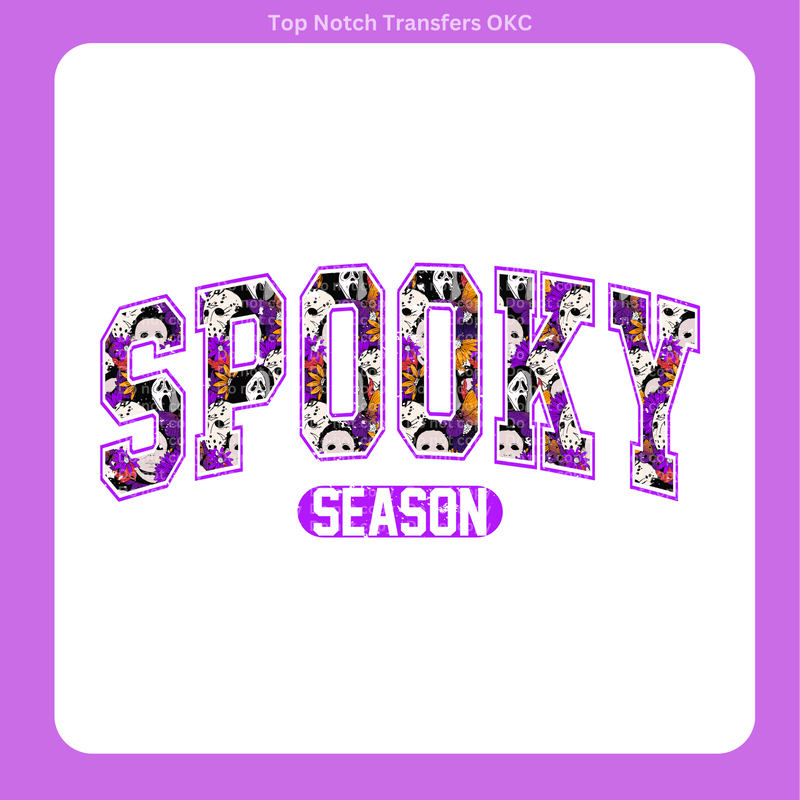 Spooky Season Purple DTF Transfer