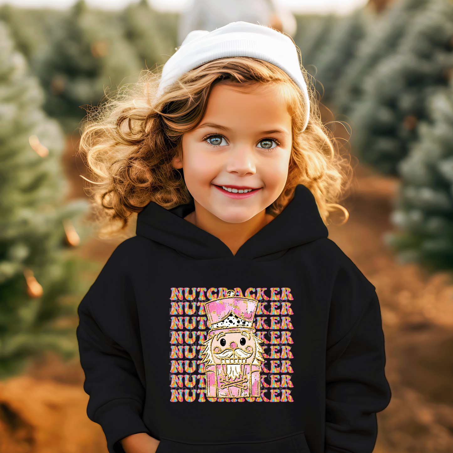 Pink Stacked Nutcracker DTF Transfer