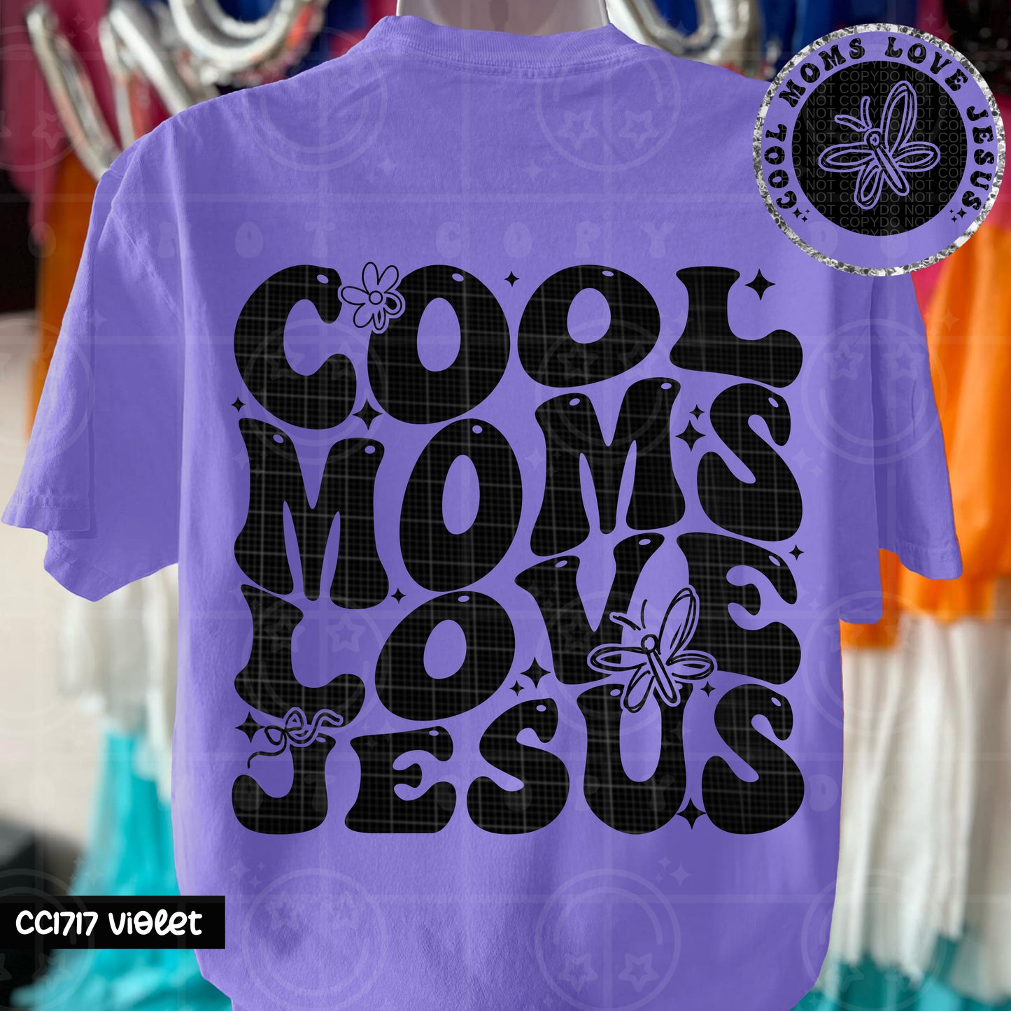 Cool Moms Love Jesus DTF Transfer