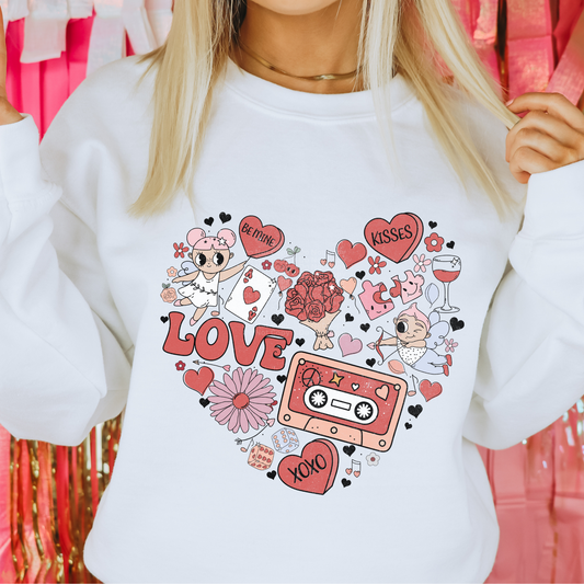 Love & Cupid Heart DTF Transfer