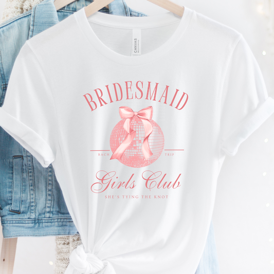Bridesmaid Girls Club DTF Transfer