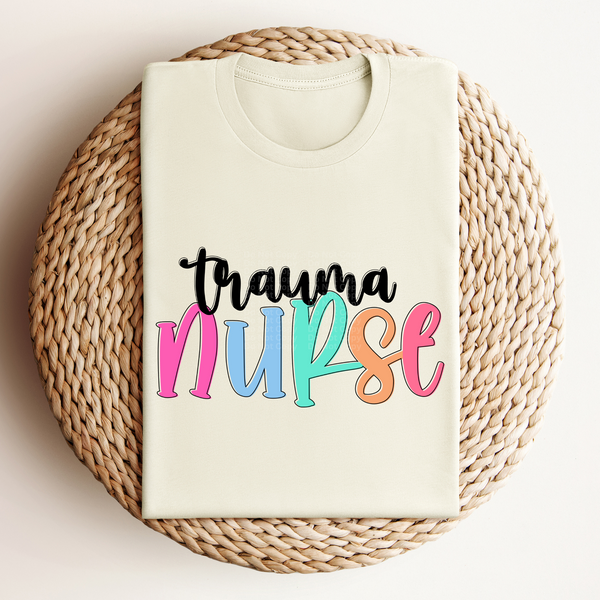 Trauma Nurse - Colored Names/Occupations DTF Transfer