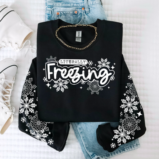 Literally Freezing *Optional long sleeve design* DTF Transfer