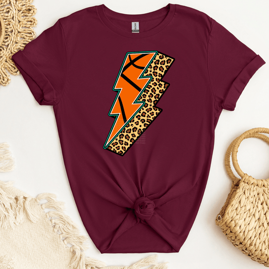 Basketball Leopard Bolt DTF Transfer