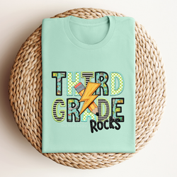 Third Grade Rocks (boy) - School Rocks DTF Transfer