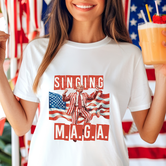 Singing MAGA DTF Transfer