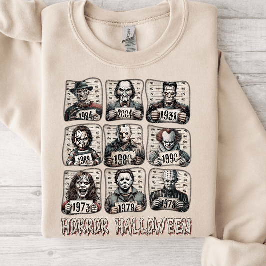 Horror Halloween Mugshots DTF Transfer
