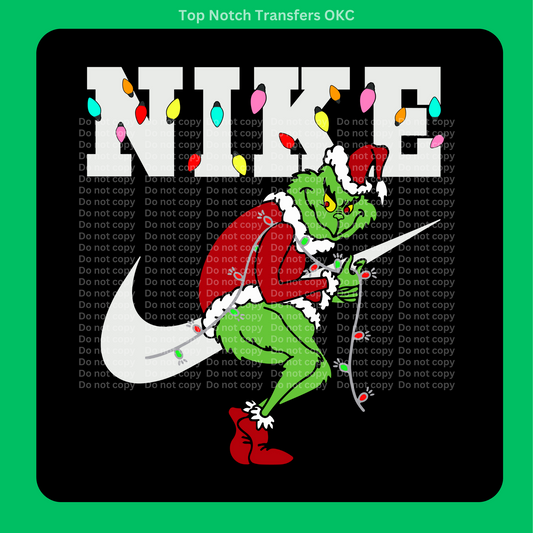 Christmas Green One DTF Transfer