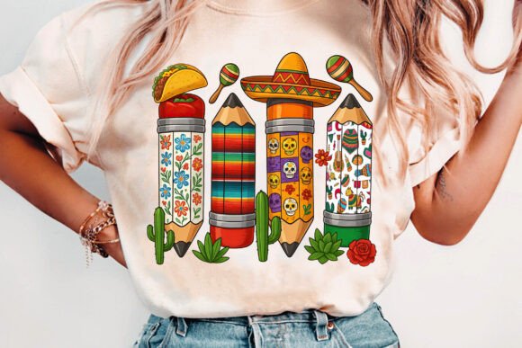 Cinco De Mayo Pencils DTF Transfer