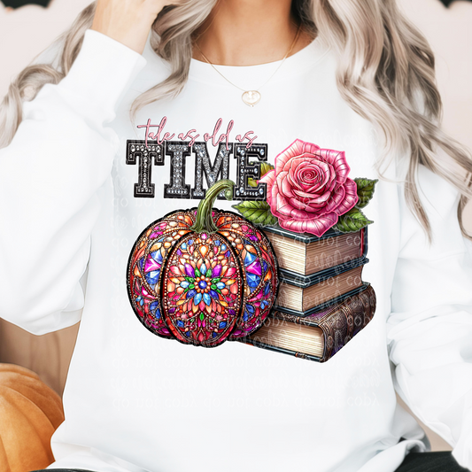 Tale as old as time Fairytale Pumpkin DTF Transfer
