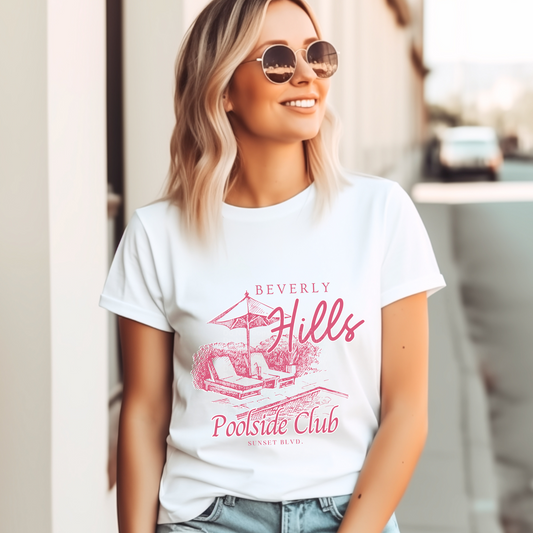 Beverly Hills PooIside CIub DTF Transfer