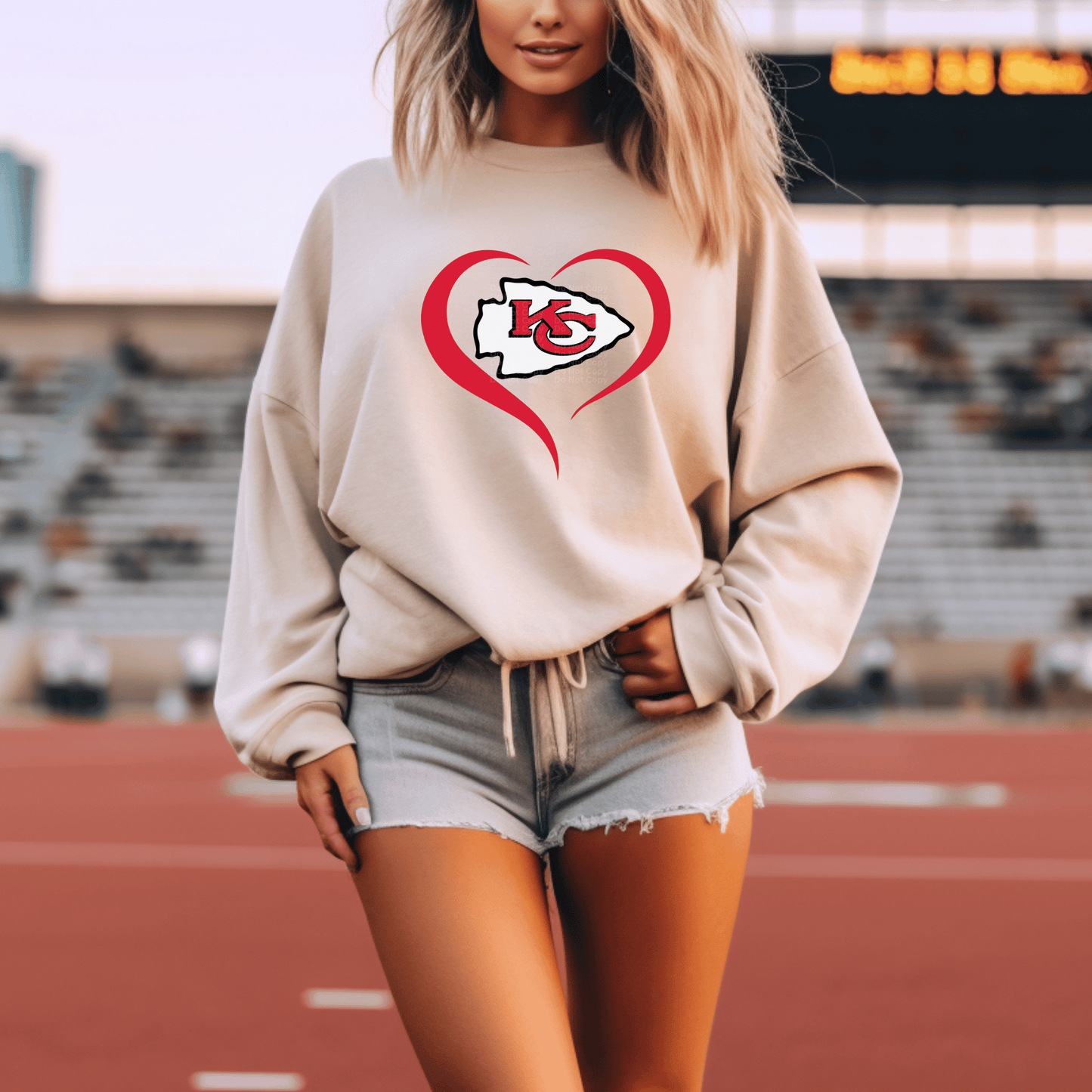 KC Heart DTF Transfer