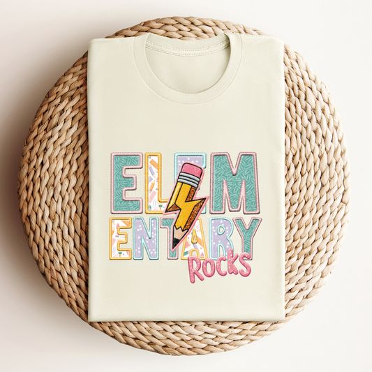 Elementary Rocks (girl) - School Rocks DTF Transfer