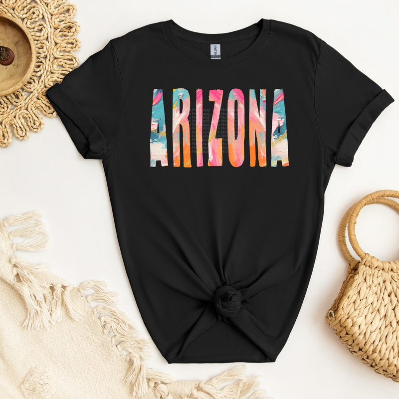 Arizona Watercolor DTF Transfer