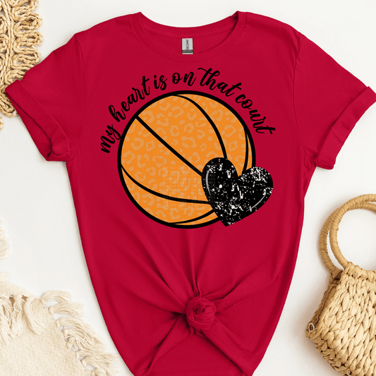 My Heart is on that court 2 DTF Transfer