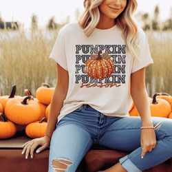 *Faux Rhinestone Pumpkin Season DTF Transfer