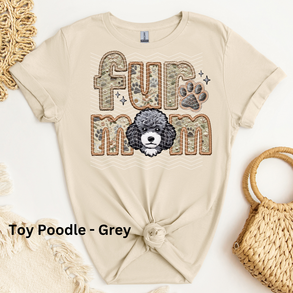Toy Poodle - Grey DTF Transfer