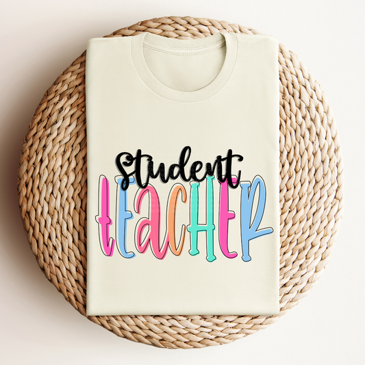 Student Teacher - Colored Names/Occupations DTF Transfer
