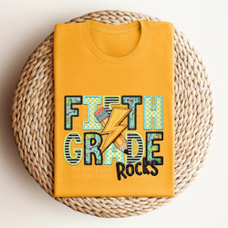 Fifth Grade Rocks (boy) - School Rocks DTF Transfer