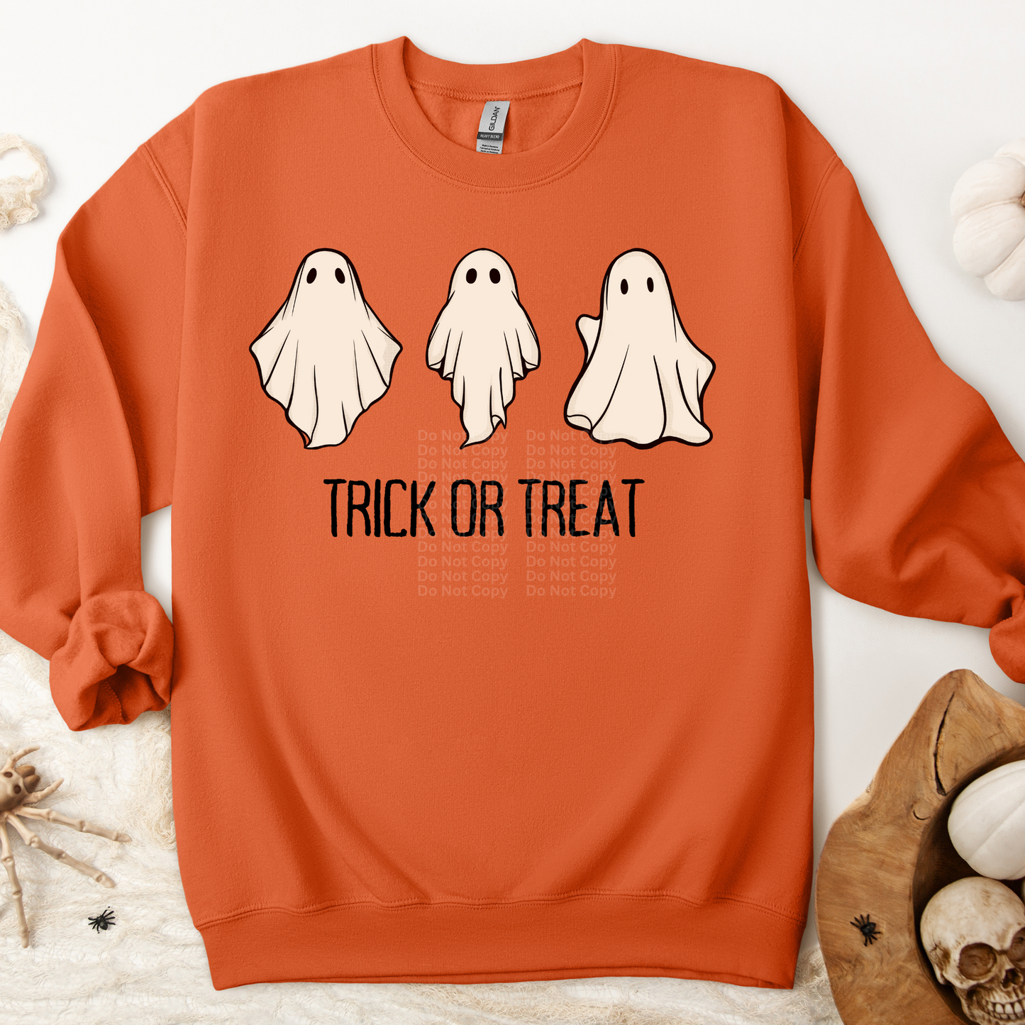 Trick Or Treat 3 Ghosts DTF Transfer