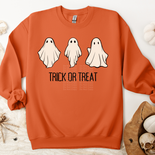 Trick Or Treat 3 Ghosts DTF Transfer