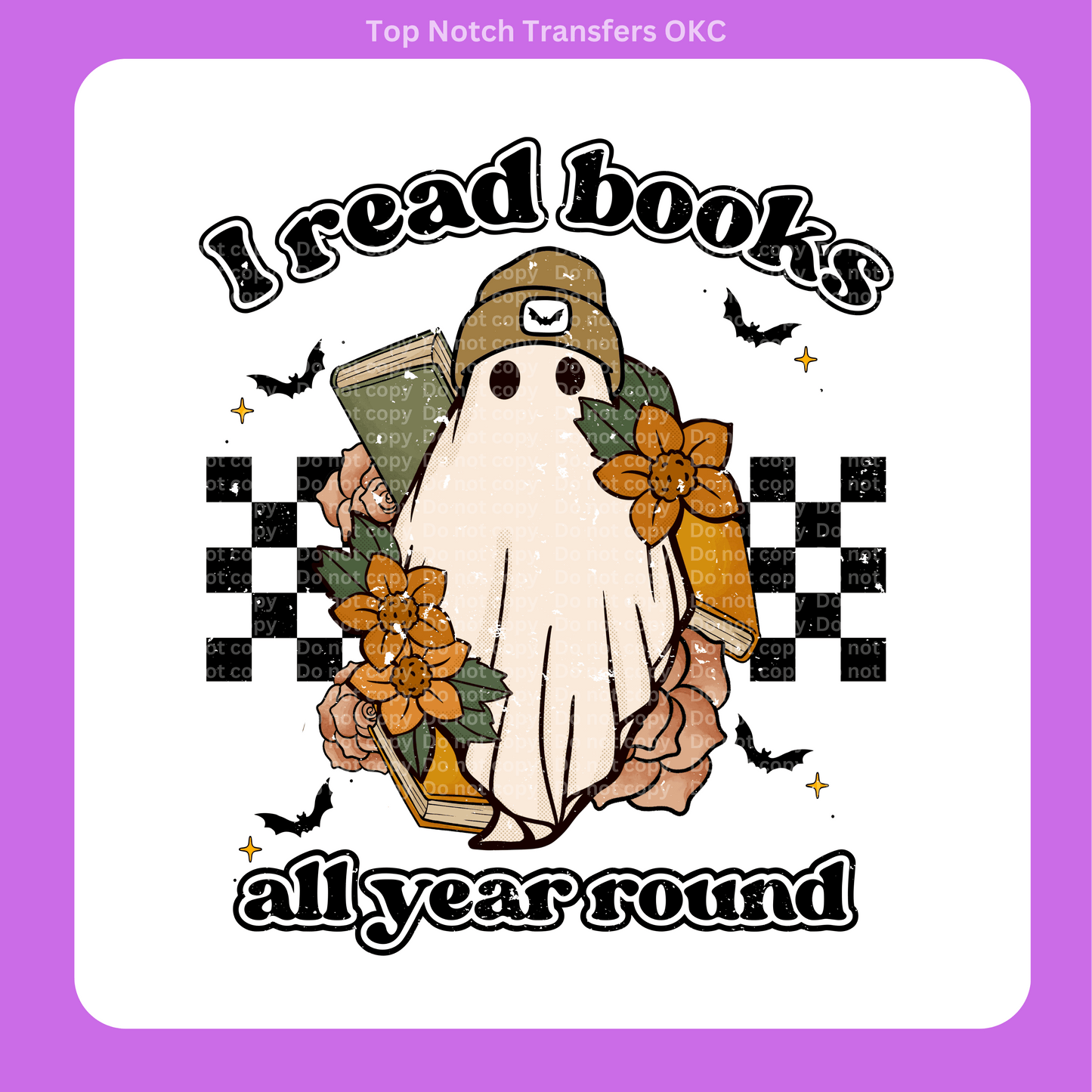 I read books DTF Transfer