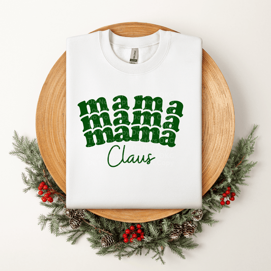 Mama Claus green DTF Transferm
