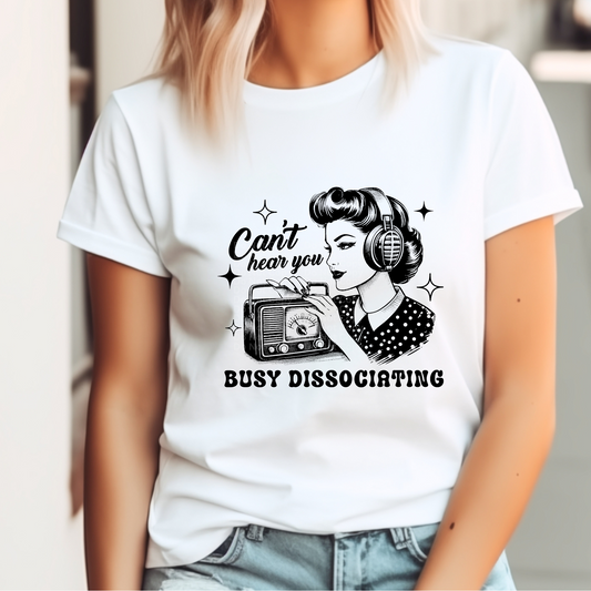 Busy Disassociating (Black) DTF Transfer
