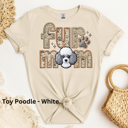 Toy Poodle - White DTF Transfer