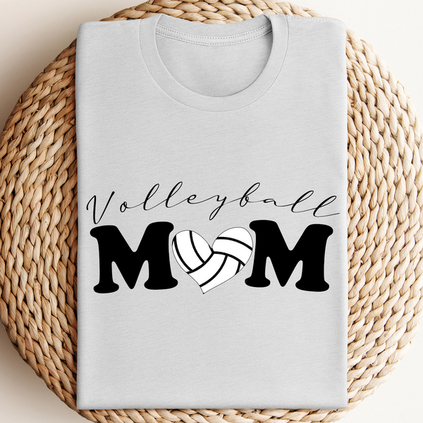 Volleyball Mom Heart Shaped Volleyball DTF Transfer
