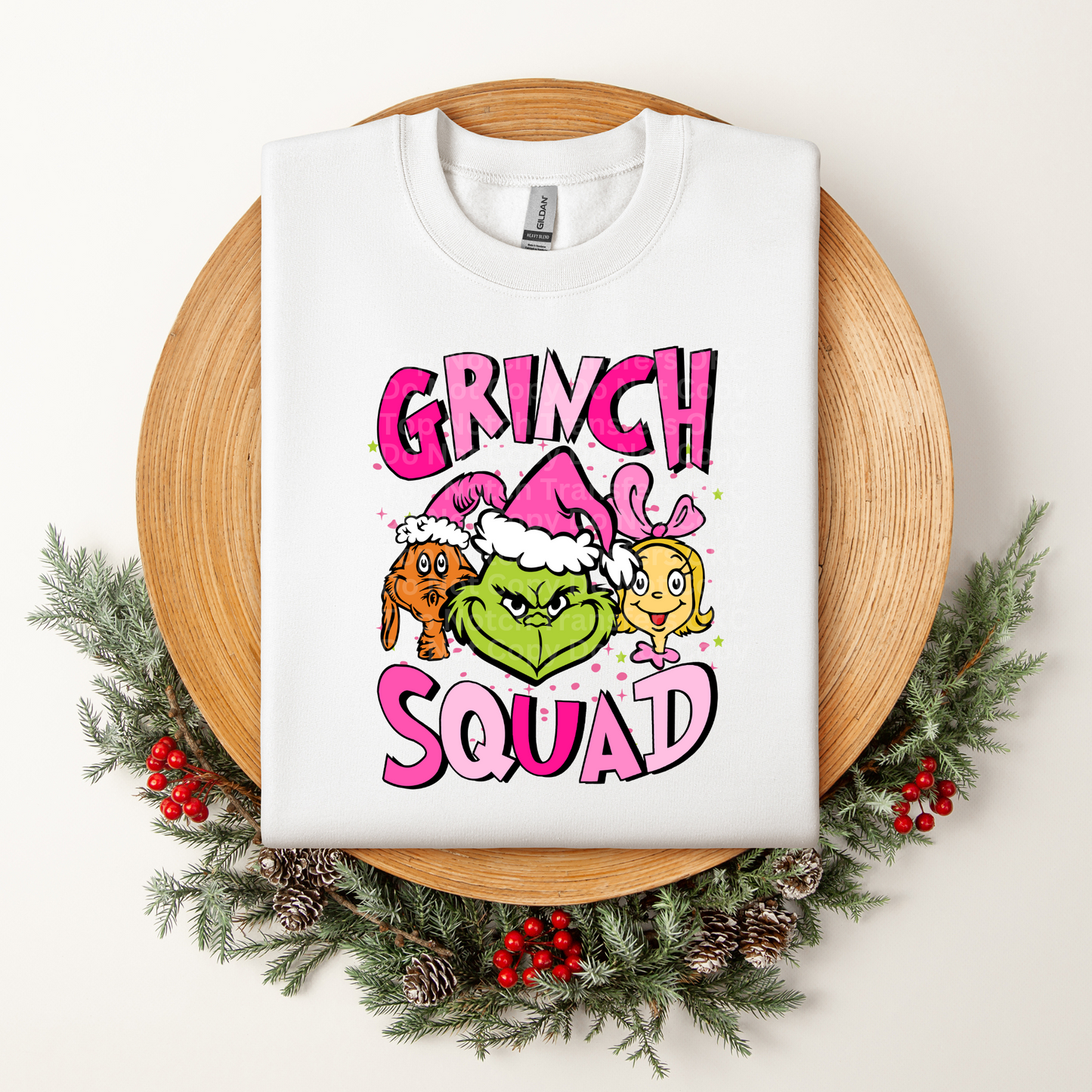 Gr!nch Squad Pink DTF Transfer