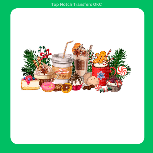 Christmas Cheer Drinks DTF Transfer