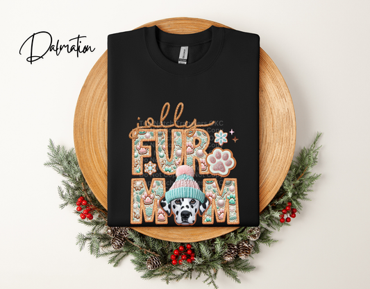 Jolly Fur Mom Dalmation - Faux Embroidery DTF Transfer