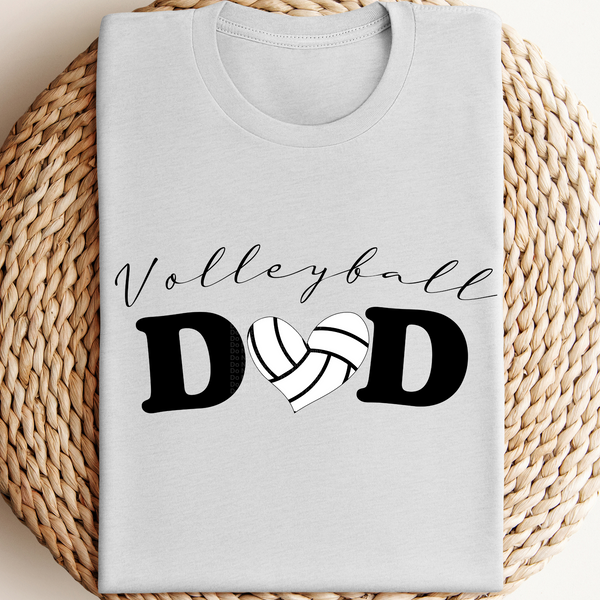 Volleyball Dad Heart Shaped Volleyball DTF Transfer