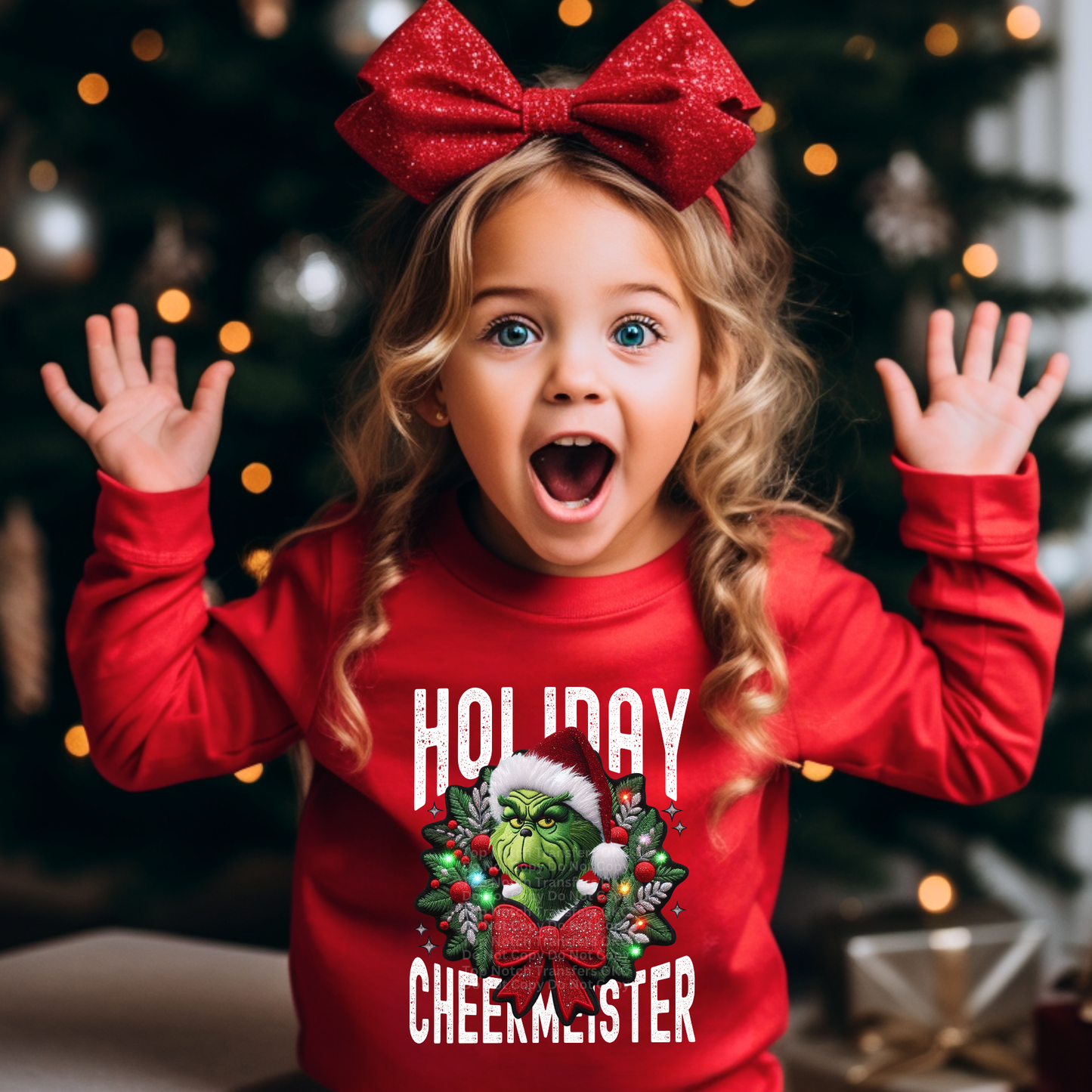 Holiday Cheer Meister Gr!nch (White) DTF Transfer