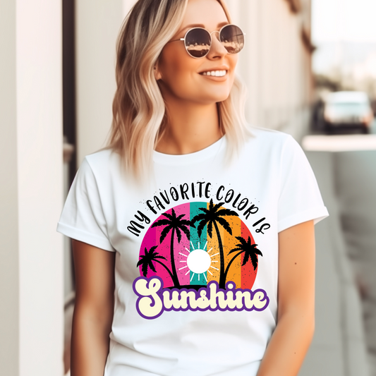 My Favorite Color is Sunshine DTF Transfer