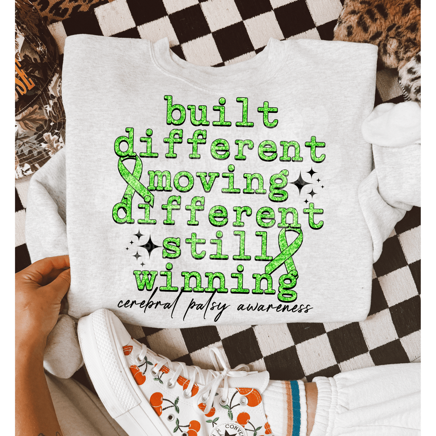 Built Different - Still Winning Cerebral Palsy Awareness DTF Transfer