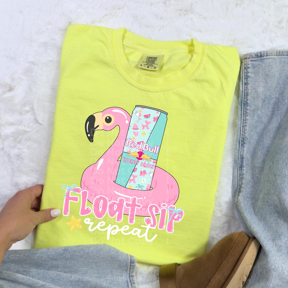 Float Sip Repeat DTF Transfer