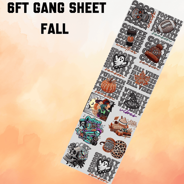 6ft Fall Gang Sheet