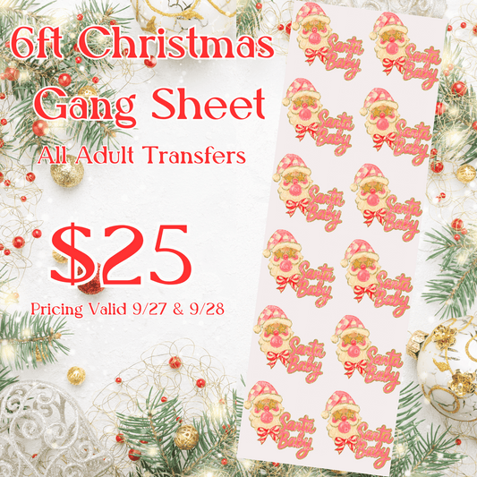 6ft Christmas Santa Baby Gang Sheet
