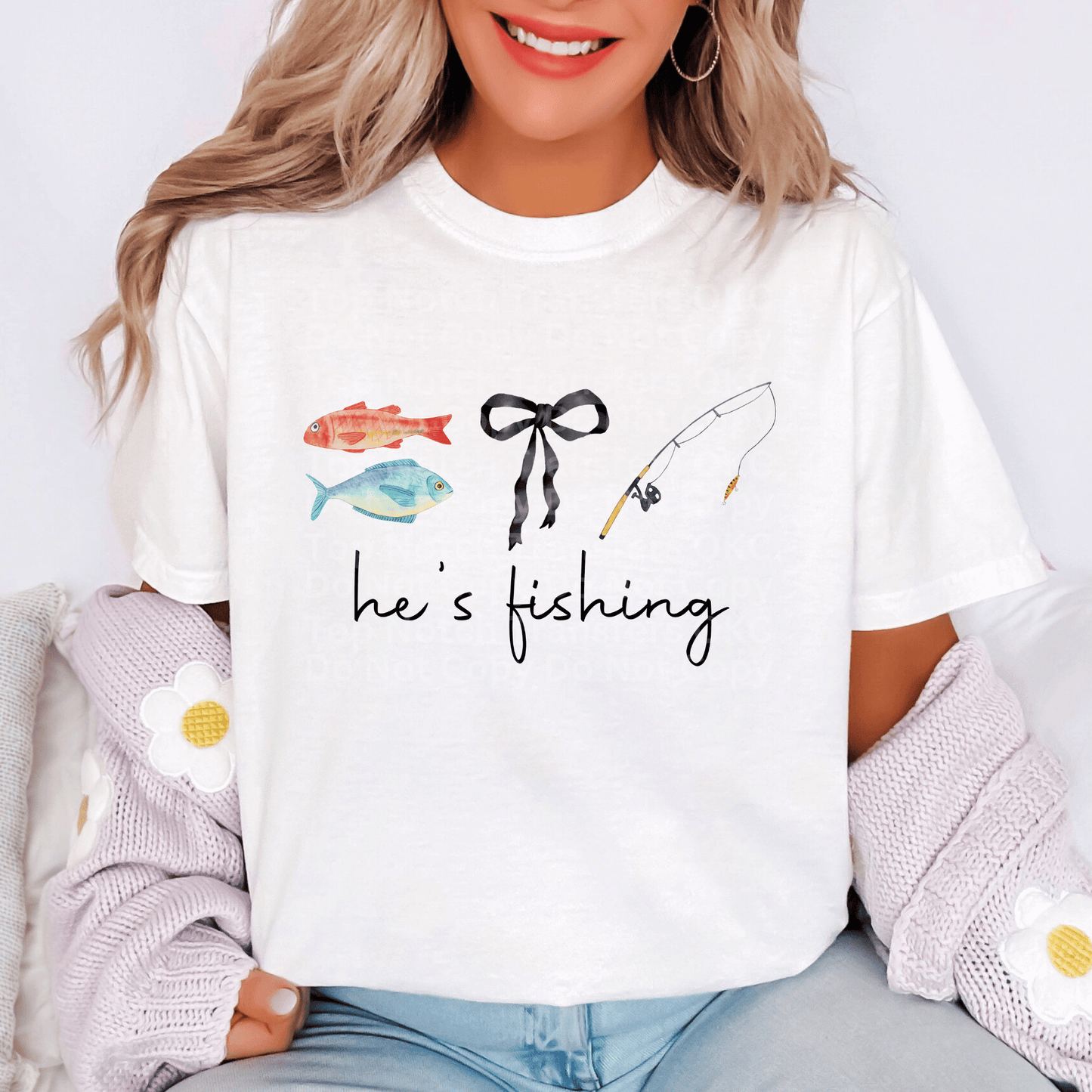 He’s Fishing DTF Transfer
