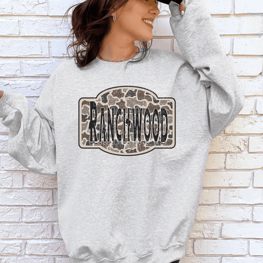 Ranchwood Camo Badge DTF Transfer