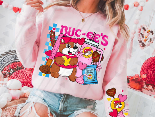 Valentines Bucee *Optional long sleeve design* DTF Transfer