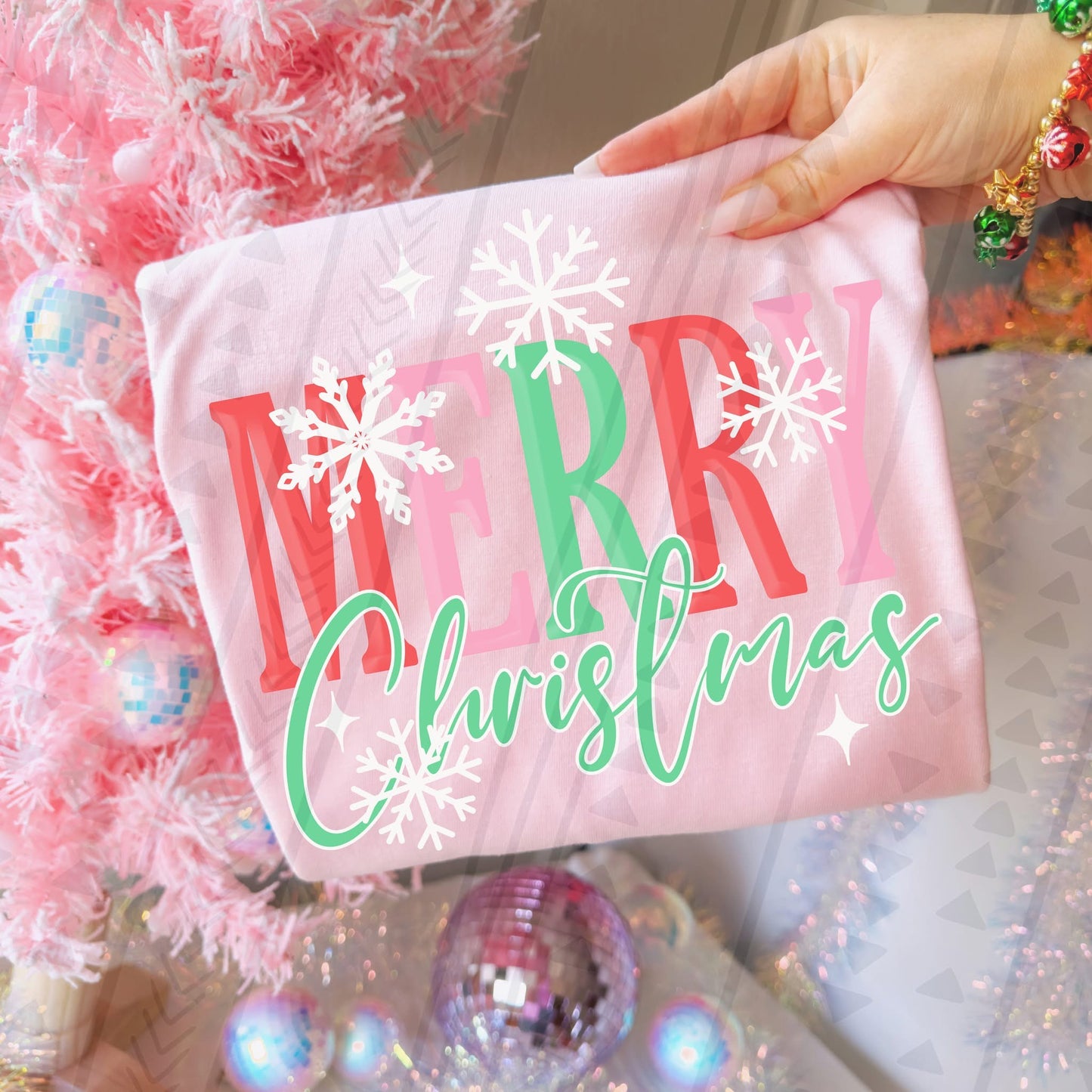 Merry Christmas DTF Transfer