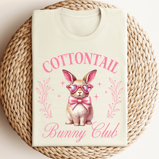 Cotton Tail Bunny Club DTF Transfer